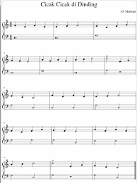 Lagu ini lebih from publication: Notasi Lagu Cicak Cicak Di Dinding Adalah Brainly Co Id