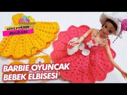 barbie oyuncak bebek elbisesi yapimi dress making sureyya nin orguleri youtube oyuncak bebek elbisesi bebek krose sapka
