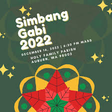 Tara na! Come join us Friday December 16th! 😍❤️🇵🇭🇺🇸 Come and celebrate  the Philippine Tradition of “Simbang Gabi” together with 6:30pm mass at  Holy Family Parish Auburn, WA 98002 There will be