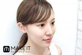 ドライヤー コテを使った前髪の流し方 簡単なアレンジ方法も伝授 メイクイット 前髪 流し前髪 コテ