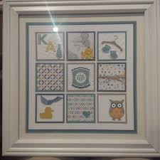 Moonlight Dsp Something For Baby Custom Framed Art Custom Framed Art Box Frame Art Stamping Up Cards