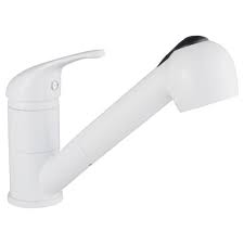 L'évier et la robinetterie sont des éléments importants de votre cuisine. Plomberie Sanitaires Robinet Mitigeur Blanc Evier De Cuisine Terre De France A Douchette Extractible Bricolage Doctoori Net