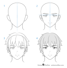 How To Draw Male Anime Characters Step By Step Animeoutline Guy Drawing How To Draw Anime Hair How To Draw Anime Eyes I will also explain the method. how to draw male anime characters step