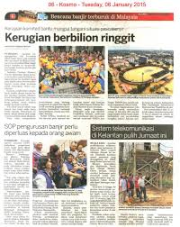 Keratan akhbar bencana alam di malaysia. Kosmo 6 1 15 Bencana Banjir Terburuk Di Malaysia 01 Jpg
