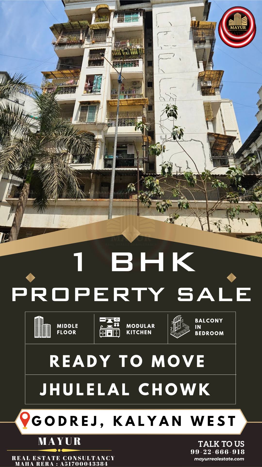 1 bhk Semi-Furnished flat for sale product image