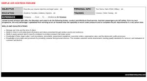 Air Hostess Job Cover Letter Resume 59884