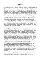 Sprechen und zuhören die schüler sind am ende der 4. Lesetext Mit Fragen Zu 50 Cent 4teachers De