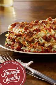 Italian Sausage Lasagna Up Your Lasagna Game With Johnsonville Sausage It S A Simple Delicious Dish That You Italian Sausage Lasagna Italian Lasagna Lasagna