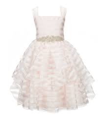 Pippa And Julie Little Girls 46x Beadedwaist Ribbon Dress Dillards Girls Special Occasion Dresses Dresses Special Occasion Dresses