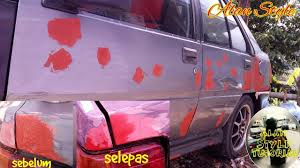 Maaf pada bagian akhir cat hitamnya gak ke video, karena dikejar waktu pas masang biar. Cat 1 Body Kereta Part 1 Tutorial Diy Automotif Youtube