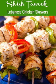 Shish Tawook Or Shish Taouk Is A Popular Middle Eastern Chicken Recipe Which Is Found At Most Fast Food Shish Tawook Grilled Chicken Recipes Shish Taouk Recipe