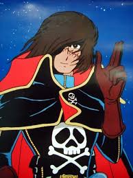 The Harlock Salute Captain Harlock Space Pirate Captain Harlock Japanese Cartoon