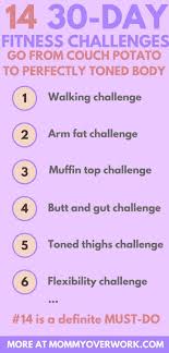 30 Day Fitness Challenges For The Perfect Body 30 Day Workout Challenge Workout Challenge 30 Day Fitness