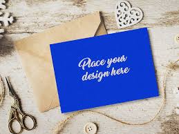 Download Invitation Card On Table Mockup Mockup Love
