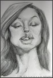 Quick freehand sketches of 90s beauties.. Monica Bellucci and Catherine  Zeta Jones using mechanical pencil..