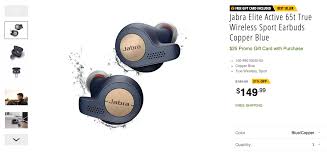 Send as gift function available upon receive of the gift card. Jabra S Highly Regarded True Wireless Earbuds Are Down To 150 Plus A 25 Gift Card
