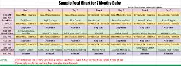 8 Month Baby Food Chart In Bengali Www Bedowntowndaytona Com