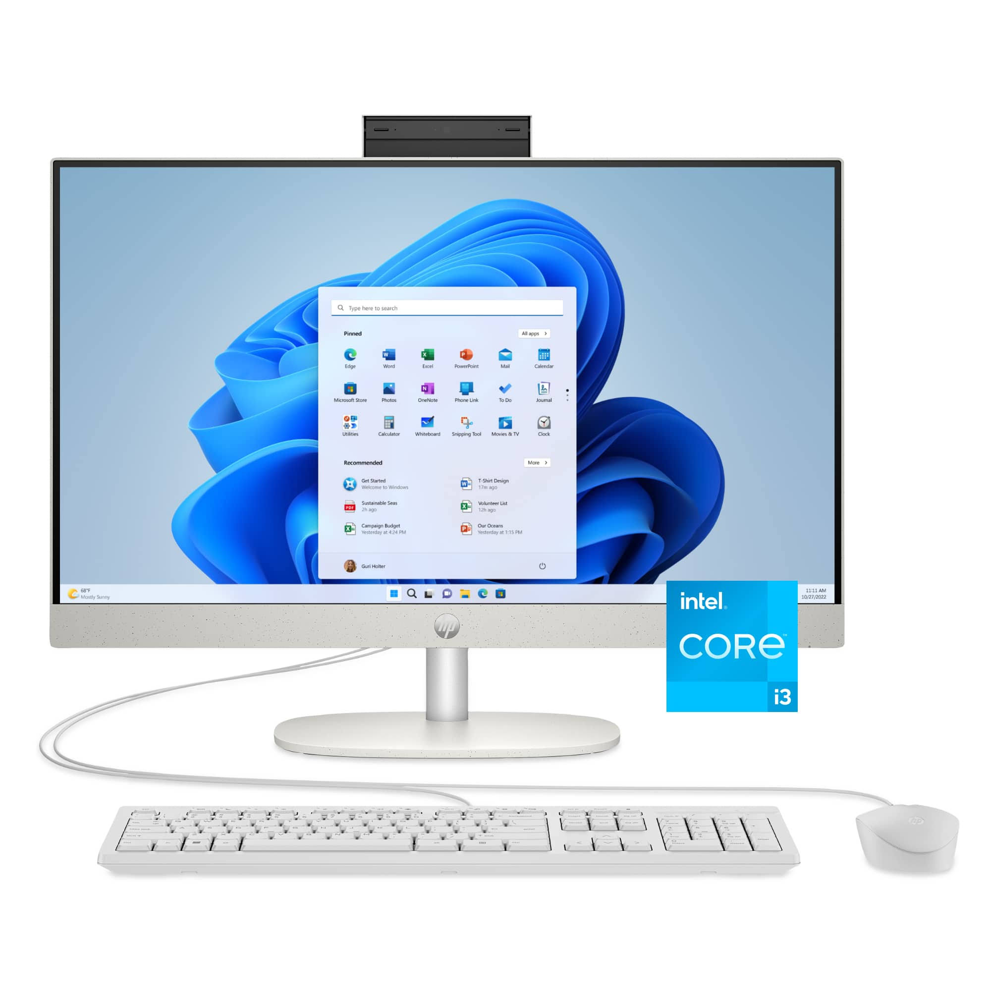 HP 23.8" Full HD Touch-Screen All-in-One Intel Core i3 N300 2023