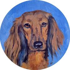 Maybe you would like to learn more about one of these? Red Long Haired Dachshund Painting By Alona Vakhmistrova Saatchi Art