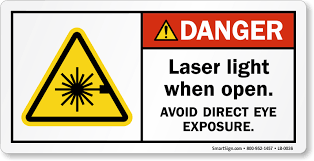 Laser Light When Open. Avoid Direct Eye Exposure Label, SKU: LB-0036
