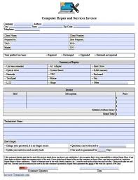 Free Computer Repair Service Invoice Template Computer Repair Services Computer Repair Computer Maintenance