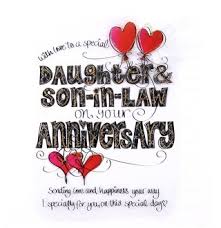 anniversary wshes to daughter and son