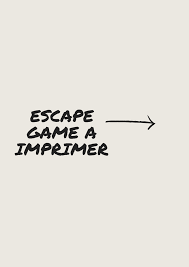 Escape Game A Imprimer Jeux A Imprimer A Imprimer Escape Game Enfant