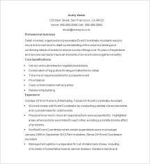 Event Manager Resume Sample