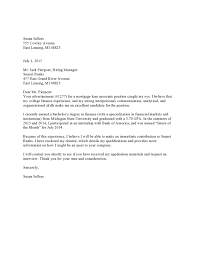 Sample application letter to bank manager for opening of bank account of your company employees, managers, executives and teachers. Commercial Banking Entry Level Response To Ad Letter Cover Letter Samples Templates Vault Com