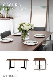 Available In A 70 78 And Extendable Version There S An Oscuro Dining Table For Every Ho Midcentury Modern Dining Table Dining Inspiration Table Decorations
