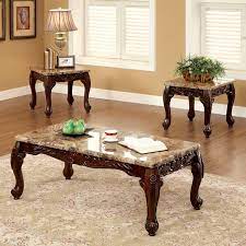 By homeroots $ 414 89 /set. Lechester Oak Ivory Coffee Table 2 End Tables Cm4487 3pk Furniture Of America Coffee Tables 3 Piece Coffee Table Set Coffee Table Coffee Table Wood