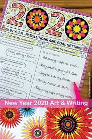 New Years 2021 Goal Setting Fireworks Art And Writing Activities Art Activities For Kids New Years Activities New Year Art