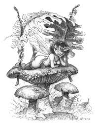 Le Noir Et Blanc De Pascal Mogu Rou Fairy Drawings Fairy Art Fairy Art Dolls