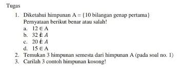 Oleh pitri sundarydiposting pada maret 18, 2021. Soal Himpunan Kelas 7 Tolong Yah Kak Terimakasih Sebelum Nya Brainly Co Id