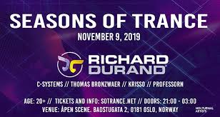 Ra Seasons Of Trance Fall Edition 2019 With Richard Durand