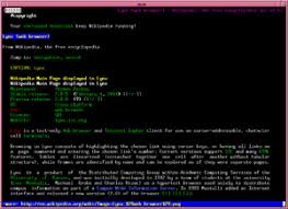 Tampilan ikon beberapa web broweser. Lynx Web Browser Wikipedia
