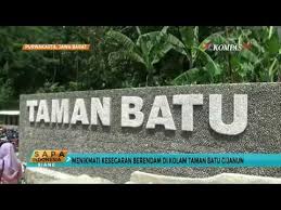 Nikmati Kesegaran Berendam Di Kolam Taman Batu Cijanun Youtube
