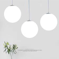 Modern Glass Pendant Lights Globe White Round Hanglamp Led Light Fixtures For Living Room Kitchen Lustre Bar Pendant Lamps Pendant Lights Aliexpress