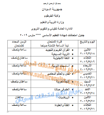 Maybe you would like to learn more about one of these? Ù…Ø±ÙÙ‚ Ø§Ù„Ù…ÙˆØ¹Ø¯ Ø¬Ø¯ÙˆÙ„ Ø§Ù…ØªØ­Ø§Ù†Ø§Øª Ø´Ù‡Ø§Ø¯Ø© Ø§Ù„Ø§Ø³Ø§Ø³ ÙˆÙ„Ø§ÙŠØ© Ø§Ù„Ø®Ø±Ø·ÙˆÙ… 2019 ØµÙˆØ±Ø© ÙˆÙƒØ§Ù„Ø© Ø³ÙˆØ§ Ø§Ù„Ø¥Ø®Ø¨Ø§Ø±ÙŠØ©