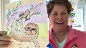 How To Draw A Sloth Momma And Baby Step By Step Easy