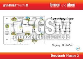 16 cm x 11,5 cm. Lesedominos Fruhling Und Haus Spielerisches Lernen Spiele Deutsch Klasse 2 Grundschulmaterial De