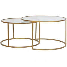 Couchtisch Duarte Gold Glas 2er Set In 2020 Couchtisch Couchtisch Rund Couchtisch Stein