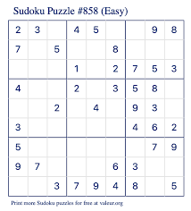 (no spam, ever!) subscribe (free!) these printable puzzles are easy to download and print. Free Printable Easy Sudoku With The Answer 858