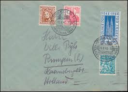 Briefmarken deutsches reich 5000 mark from cloud10.todocoleccion.online kölner sind empört über einen dritten turm, der ihrem wahrzeichen auf einem postwertzeichen. 69 72 Kolner Dom 1948 Als Satz Fdc Mit Passendem Sst Koln 15 8 48 Nach Holland Marktplatz Philatelie