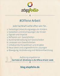 Ein persönlich verfasster aushang im treppenhau. Offene Arbeit Heisst Offen Sein Fur Entwicklungswege Der Kinder Gedanken Der Kinder Signale Und Impulse De Kita Leitung Konzeption Kita Offenes Konzept