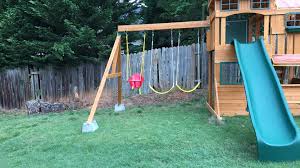 Typical components of an outdoor playset include: How To Stain A Playset Yard Kidz