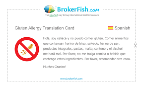 Learn how to speak spanish with a private tutor online. Brokerfish Allergy Cards