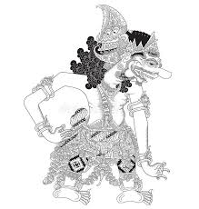 sakipu a character of traditional puppet show wayang kulit from java indonesia royalty free illustration vector free free illustrations free vector images free vector images