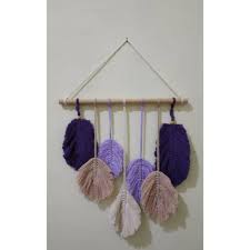Kerajinan benang wol dinding #diy#kerajinan #benangwoll #dekorasi #idekreatif ⏩⏩⏩ subscribe to idea & tips craft : 1 Set Macrame Hiasan Dinding Daun Pendek Mix Series Macrame Wall Hanging Shopee Indonesia