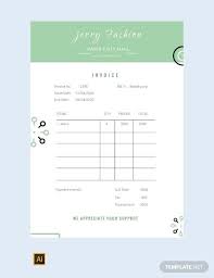 Free Fashion Store Invoice Template Pdf Word Doc Excel Psd Apple Mac Pages Apple Numbers Illustrator Invoice Template Word Doc Templates